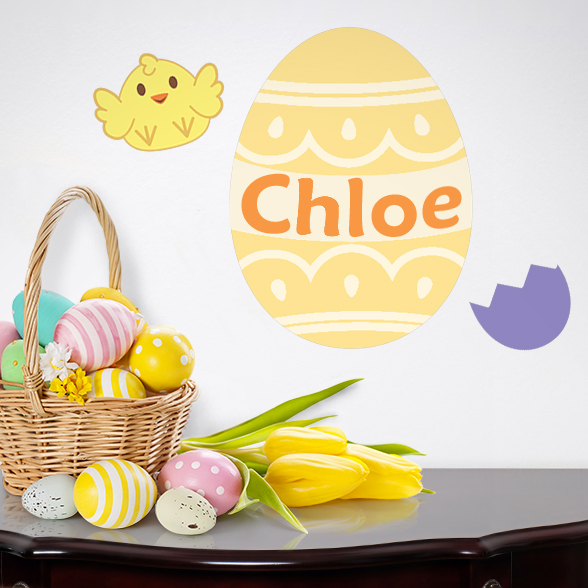 Arte Mural de Huevos de Pascua Personalizados